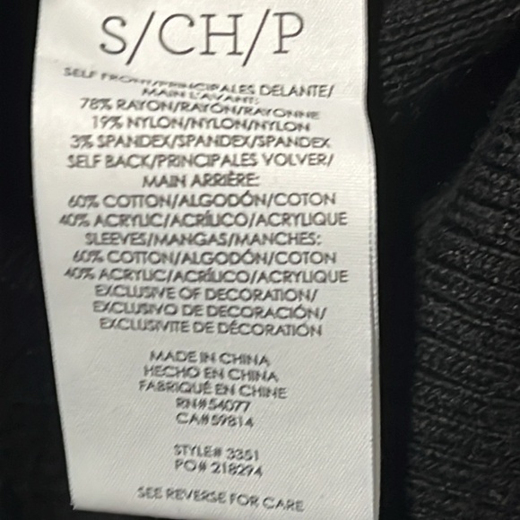 Cabi Tailor Ponte Knit Black Cardigan Sweater Size Small - Picture 7 of 7